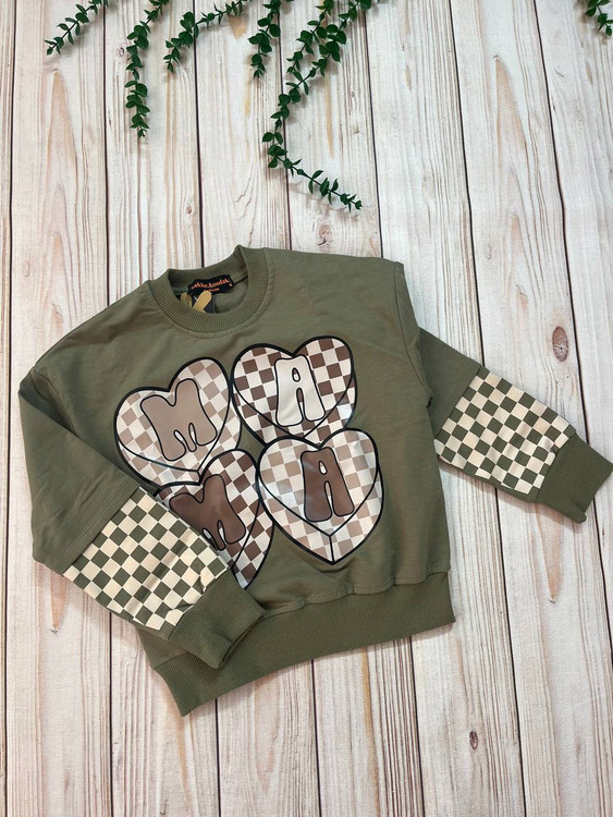 بلوز کراپ دورس مدل 2قلب مناسب سنین 7 تا 14 سال