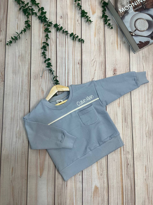 بلوز تک جیب پسرانه مدل Calvin مناسب سنین 1 تا 14 سال